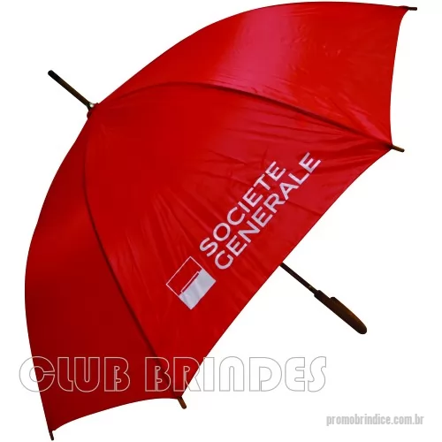 Guarda chuva personalizada - Guarda Chuva Colonial longo, nylon especial liso, cabo curvo em madeira, automático. Disponível em várias cores. Gravação da logomarca em 1 cor em 2 gomos já inclusa.  23  X 8 varetas. Tamanho: 120 cm de envergadura.