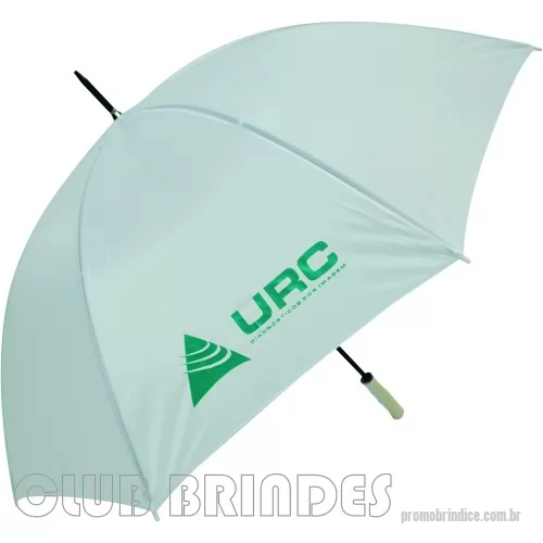 Guarda chuva personalizada - Guarda Chuva Portaria, cabo reto. Disponível em várias cores. Gravação da logomarca em 1 cor em 2 gomos já inclusa.  29  X 8 varetas duplas. Tamanho: Aprox. 140/150 cm de envergadura.