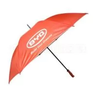 Guarda Chuva Portaria, cabo reto. Disponível em várias cores. Gravação da logomarca em 1 cor em 2 gomos já inclusa.  29  X 8 varetas duplas. Tamanho: Aprox. 140/150 cm de envergadura.