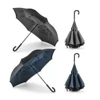 Guarda chuva: Esteja preparado para qualquer clima com nosso Guarda-Chuva Reversível. Feito de pongee 190T com capa dupla para maior resistência, este guarda-chuva possui varetas em fibra de vidro para durabilidade e um cabo em metal para um toque de elegância. Sua estrutura patenteada oferece abertura manual e fecho automático, proporcionando praticidade em qualquer situação. Além disso, seu design reversível permite que você se proteja da chuva e do vento com estilo. Um acessório essencial para dias chuvosos, combinando funcionalidade inovadora com elegância duradoura. IMPORTANTE: As imagens exibidas neste site são ilustrativas e podem apresentar variações de tonalidade e intensidade em relação ao produto real.
