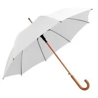 Guarda-chuva automático personalizado é um brinde elegante e de alta qualidade, ideal para surpreender clientes. Feito em tecido Pongee com secagem rápida, evita manchas e mofo. Conta com armação galvanizada, cabo curvo e varão de madeira. Disponível em diversas cores exclusivas para personalização. Compre conosco a partir de 1 unidade.