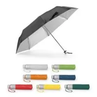 Guarda-chuva em poliéster 190T dobrável em 3 secções e de abertura manual. Disponível em várias cores, com interior em cinza. Guarda-chuva prático e leve. Fornecido em bolsa. ø960 x 240 mm | Bolsa: ø40 x 225 mm