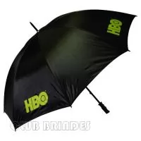 Guarda Chuva Portaria, cabo reto. Disponível em várias cores. Gravação da logomarca em 1 cor em 2 gomos já inclusa.  29  X 8 varetas duplas. Tamanho: Aprox. 140/150 cm de envergadura.