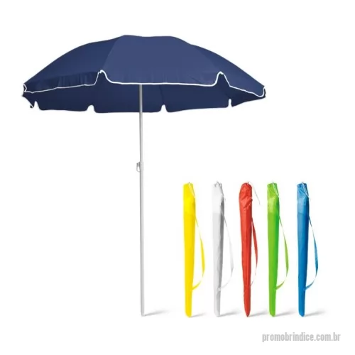 Guarda sol personalizada - Guarda-sol em Poliéster 170T, Leve e durável, este guarda-sol é feito de poliéster 170T, proporcionando uma excelente proteção contra os raios solares. Compacto e portátil, é fornecido em uma prática bolsa, facilitando o transporte e armazenamento. Ideal para dias ensolarados na praia, parques ou eventos ao ar livre, este guarda-sol é a escolha perfeita para se refrescar com estilo e praticidade. IMPORTANTE: As imagens exibidas neste site são ilustrativas e podem apresentar variações de tonalidade e intensidade em relação ao produto real.