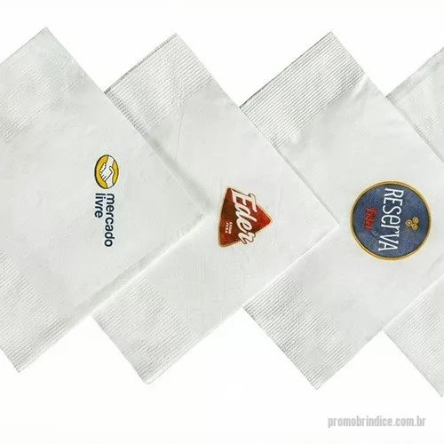 Guardanapo descartável personalizado - GUARDANAPO BRANCO PERSONALIZADO. FOLHA SIMPLES OU DUPLA. PAPEL EXTRA MACIO. MODELOS COQUETEL OU JANTAR . IMPRESSÃO EM 2 TAMANHOS