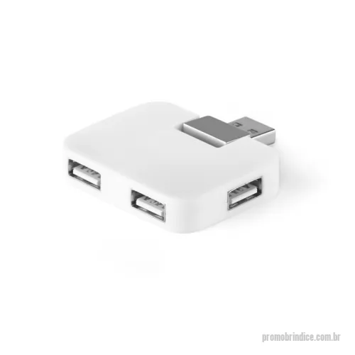 Hub personalizado - Hub USB 2.0 JANNES com 4 portas para conectar até 4 dispositivos móveis.