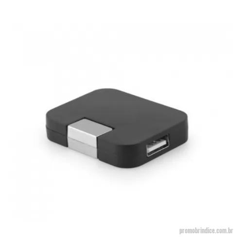 Hub personalizado - Hub USB 2.0. com 4 portas para conectar até 4 dispositivos móveis. 52 x 41 x 12 mm