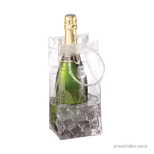 Ice Bag personalizado - Ice Bag PVC Cristal, com alça de mão. Ideal para casamentos, eventos, festas e momentos especiais.