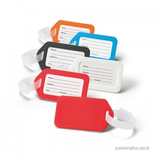 Identificador de bagagem e mala personalizado - Identificador de bagagem em PP. Ideal para malas de viagem. 87 x 50 x 4 mm