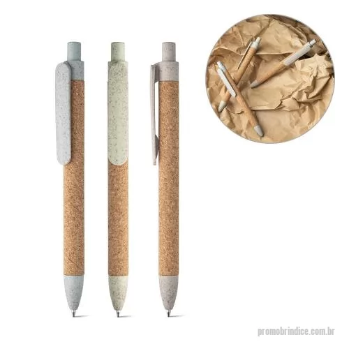 Impressão personalizado - Impressão Personalizado 91795 com sua logomarca. 20 anos ajudando a cotar Brindes Promocionais com várias empresas num único clique. Esferográfica em cortiça com clipe e elementos coloridos em fibra de trigo e PP. Escrita em azul. A cor e o resultado da impressão nos materiais naturais pode variar entre produtos. ø11 x 140 mmEsferográfica em cortiça com clipe e elementos coloridos em fibra de trigo e PP. Escrita em azul. A cor e o resultado da impressão nos materiais naturais pode variar entre produtos. ø11 x 140 mmImpressão Personalizado, 179453, Lara Brindes. Clique e Cote no Portal PromoBríndice!