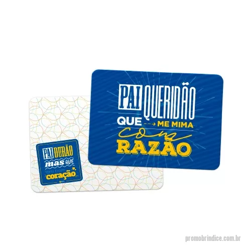 Jogo americano personalizado - Jogo Americano Personalizado, Brinde útil o jogo americano personalizado conta com área nobre para personalizar a logomarca de empresas e parceiros comerciais. Resistente, eles são fabricados em papel de 250 gramas com vinil texturizado.