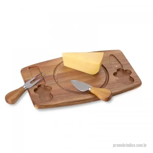 Kit acessórios para queijo personalizado - Kit Queijo 3 Peças Personalizado