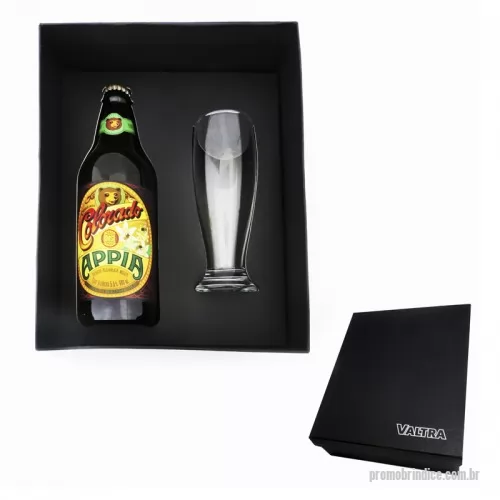 Kit bebidas personalizado - Kit Bebida Copo 300ml + Garrafa de Cerveja