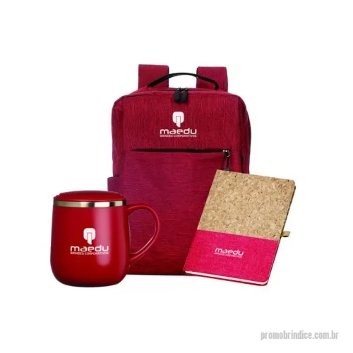 Kit Boas Vindas personalizado - Kit Boas Vindas para Empresa Personalizado de acordo com a necessidade. Contém Caneca, Caderno e Mochila.