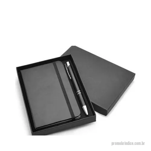 Kit cadernos personalizado - Kit caderneta personalizado com caneta e bloco.