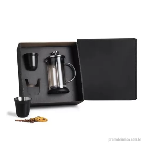 Kit café personalizado - Kit Para Café - 3 Pçs para Brindes Personalizados