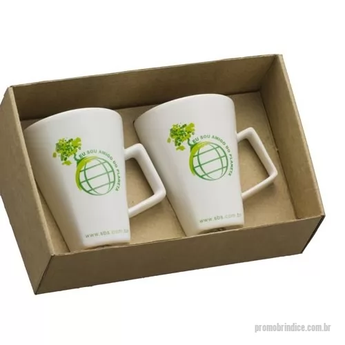 Kit caneca personalizado - Kit Caneca Personalizada Quartier 350ml Porcelana