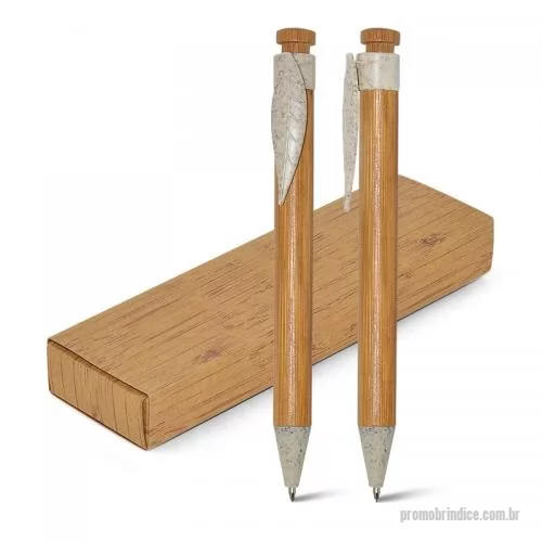 Kit caneta e lapiseira personalizado - Conjunto de Caneta e Lapiseira Personalizada