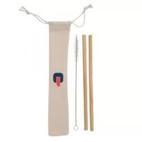 Kit Canudos de Bambu