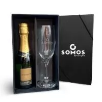 Kit champanhe baby chandon com 01 taça de vidro