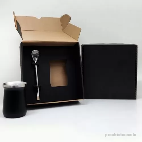 Kit chimarrão personalizado -  Cuia Térmica Em Aço Inox Com Bomba - Preto - 250 Ml  Cuia térmica em Aço Inox com bomba. Cuia confeccionada com dupla parede de inox, isolada a vácuo. Ideal para chimarrão ou tereré.