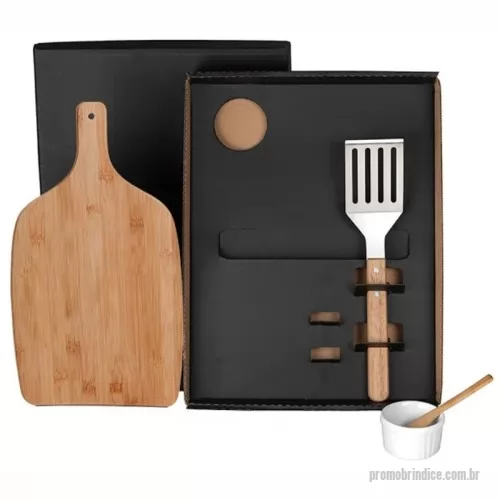 Kit churrasco personalizado - Kit Churrasco 4 Peças Personalizado