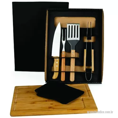 Kit churrasco personalizado - Kit Churrasco 6 Peças Personalizado