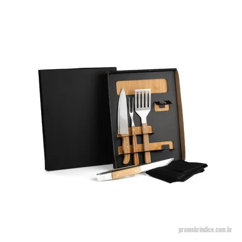 Kit churrasco personalizado - Kit Churrasco 6 Peças Personalizado