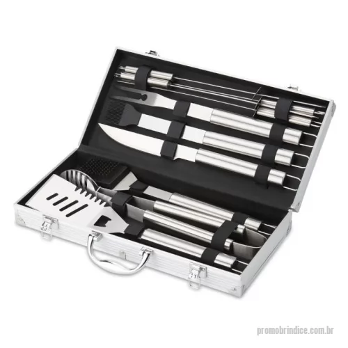 Kit churrasco personalizado - Kit Churrasco 10 Peças para Brindes Promocionais