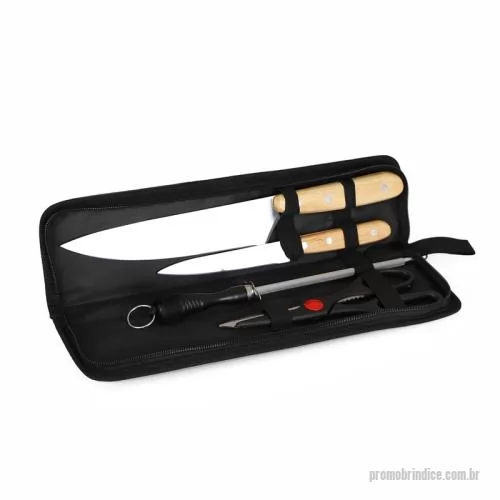 Kit churrasco personalizado - Kit Churrasco com 4 peças Personalizado