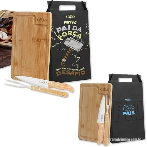 Kit churrasco personalizado - Kit Churrasco 3 Peças