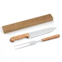 Kit Churrasco Cabo Bambu 2 pçs