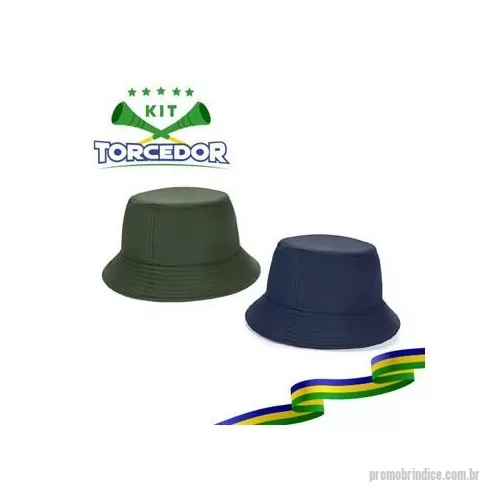 Kit copa do mundo personalizado - Chapéu Bucket em poliéster 100% reciclado, repelente à água. Confortável, leve e prático para o dia a dia, faça chuva ou sol. ø59 mm