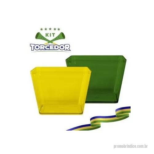 Kit copa do mundo personalizado - Balde de gelo personalizado em formato diferenciado vai ser o astro da sua comemoração na copa do mundo. Um brinde personalizado que destaca a marca.