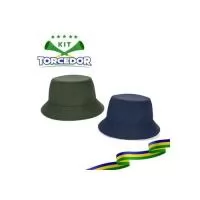 Chapéu Bucket em poliéster 100% reciclado, repelente à água. Confortável, leve e prático para o dia a dia, faça chuva ou sol. ø59 mm