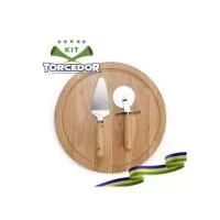 Kit pizza personalizado com sua marca aplicada vai ser o brinde personalizado destaque da partida!