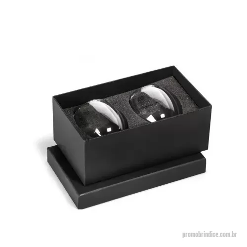 Kit copo personalizado - Kit em caixa de papel, 2 copos de vidro de parede dupla de 90ml.