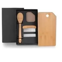 SMKT-90180 - Kit Para Cozinha Em Bambu / Inox Com Espátula Multiuso - 3 Pçs . Temos também muitas outras opções de kits para currasco, queijo, escritório. 