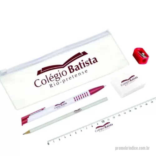 Kit escolar personalizado - Os kits especiais Mabe Brindes são montados de acordo com o que cada empresa precisa, normalmente, a procura específica por eles acontece de matriculas, prova de Enade, Enem ou simplesmente para cativar o cliente e divulgar a marca da instituição. É muito importante colocar a criatividade em jogo no momento de montar kits especiais.