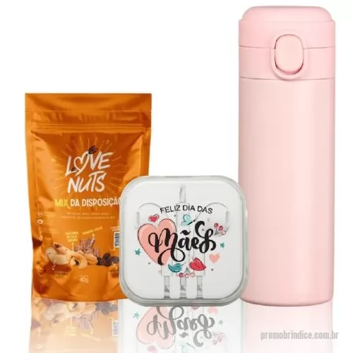 Kit fitness personalizado -   O Kit Contem:  Mix de nuts & frutas Love Fone de ouvido estéreo com microfone Garrafa térmica de 400ml  ________________________________________________________________  * Consulte quantidade mínima *Confira opções de personalização *Imagem meramente ilustrativa *Na falta de algum item, pode ser substituído, sob consulta, por outro de igual valor e qualidade.   Entre em contato, informe o seu CNPJ Atendimento somente para Empresas