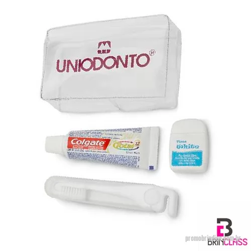 Kit higiene oral personalizado - Kit Higiene Personalizado Oral com pasta/ escova/ fio dental/