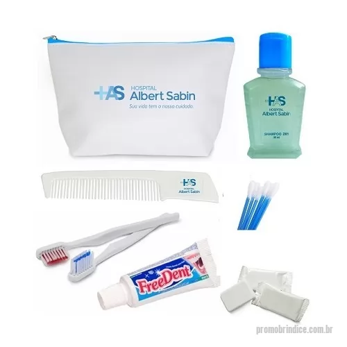 Kit higiene pessoal personalizado - Kit para Hospital Personalizado