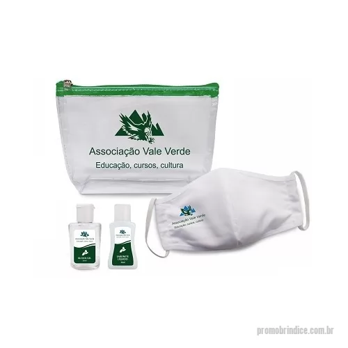 Kit higiene pessoal personalizado - Kit com Gel Antisseptico 