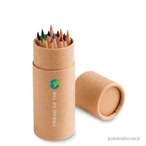 Kit lápis personalizado - Caixa de Lapis de Cor Personalizada, Medidas d35 x 97 mm