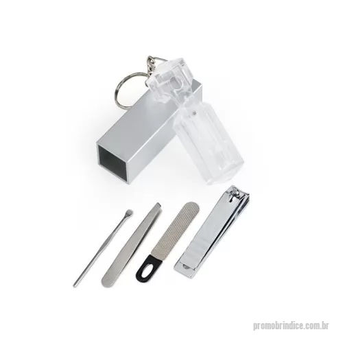 Kit manicure personalizado - Chaveiro Kit Manicure 4 peças para Brindes