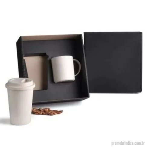 Kit personalizado - KIT COPO E CANETA EM FIBRA DE BAMBU