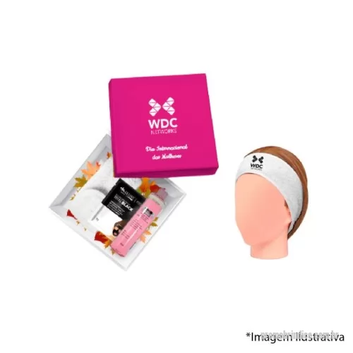 Kit SPA personalizado - O kit contém: 01 Caixa em duplex personalizável [consulte] 01 Faixa toalha para cabelo personalizável 01 Água micelar [consulte opções] 01 Máscara de limpeza facial sachê