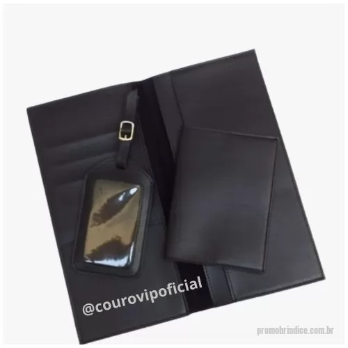 Kit viagem personalizado - KIT DE VIAGEM EM COURO PERSONALIZADO  