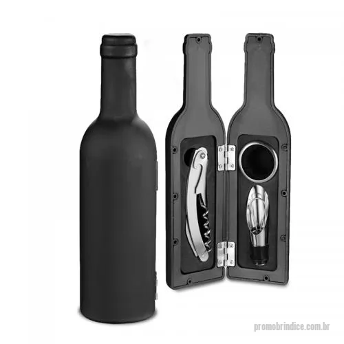 Kit vinho personalizado - Kit Vinho 3 Peças Personalizado