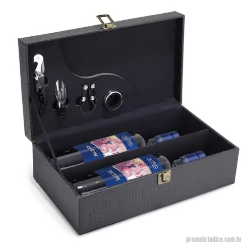 Kit vinho personalizado - Kit Vinho 4 Peças Personalizado